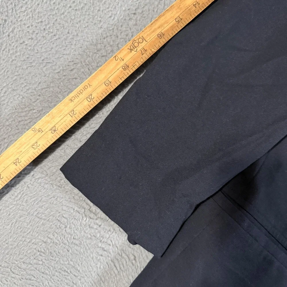 Vintage Brooks‎ Brothers Mens Navy Blue Wool Blazer Gold Crest Buttons 48 RG